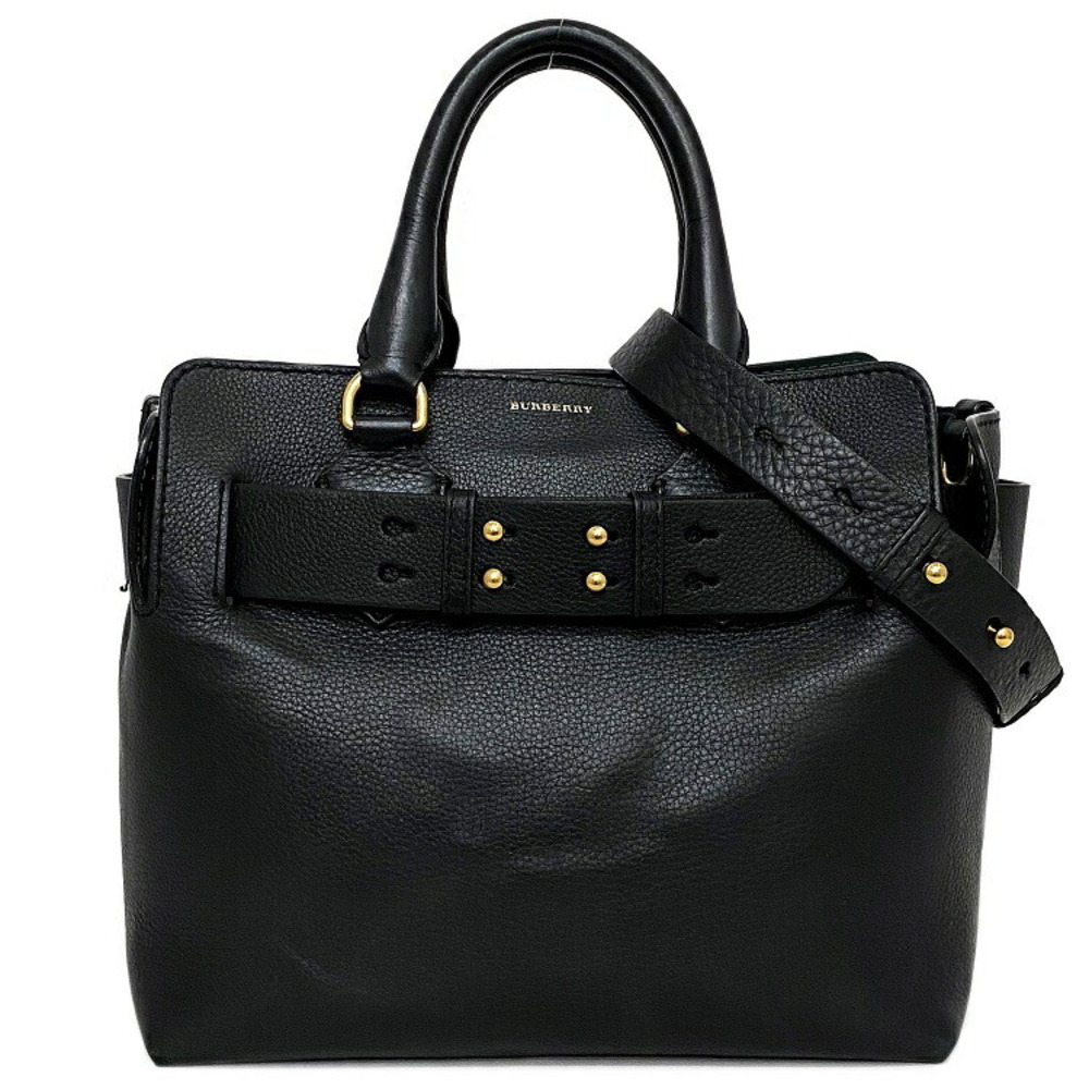 Burberry Belt Bag Black Gold Beige Handbag Shoulder Tote Two tone Business